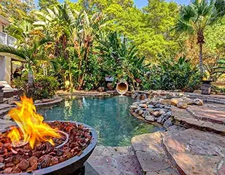 luxury bedrooms at vacation home rental