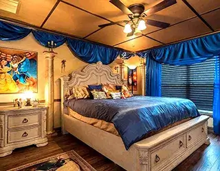 luxury bedrooms at vacation home rental