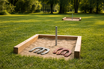 play horseshoes