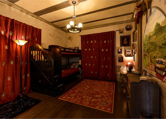 harry potter themed bedroom at ever after estate